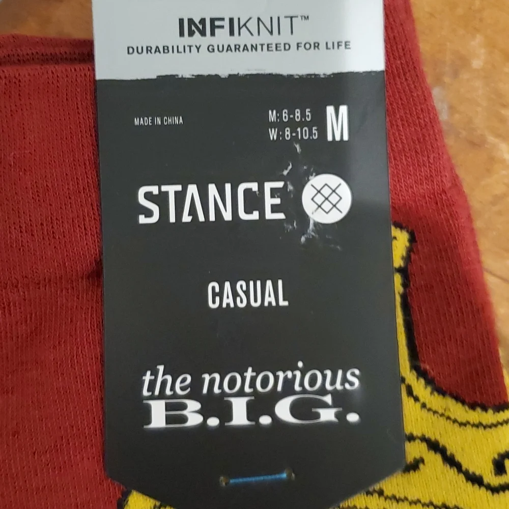 NEW Stance brand NOTORIIUS B.I.G New with tags